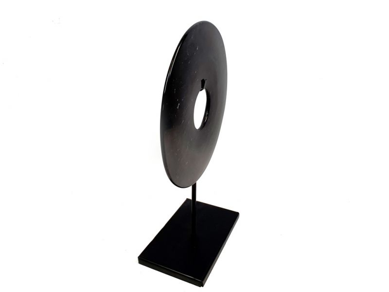 Grande disco Bi de Jade 20cm -Negro 4