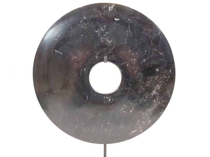 Grande disco Bi de Jade 30cm Negro 1