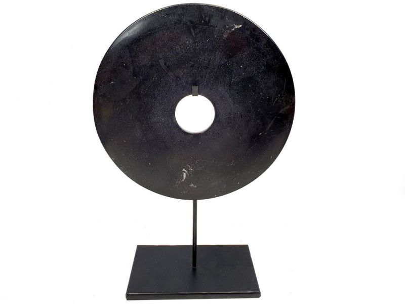 Grande disco Bi de Jade 25cm - Negro2