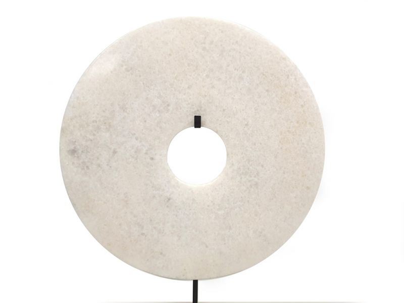 Grande disco Bi de Jade 30cm Blanco 1