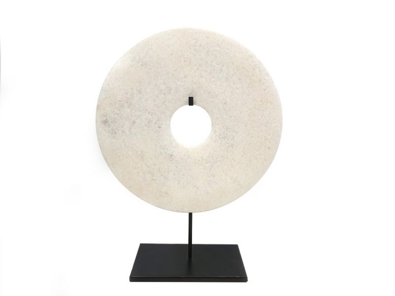 Grande disco Bi de Jade 30cm Blanco 2