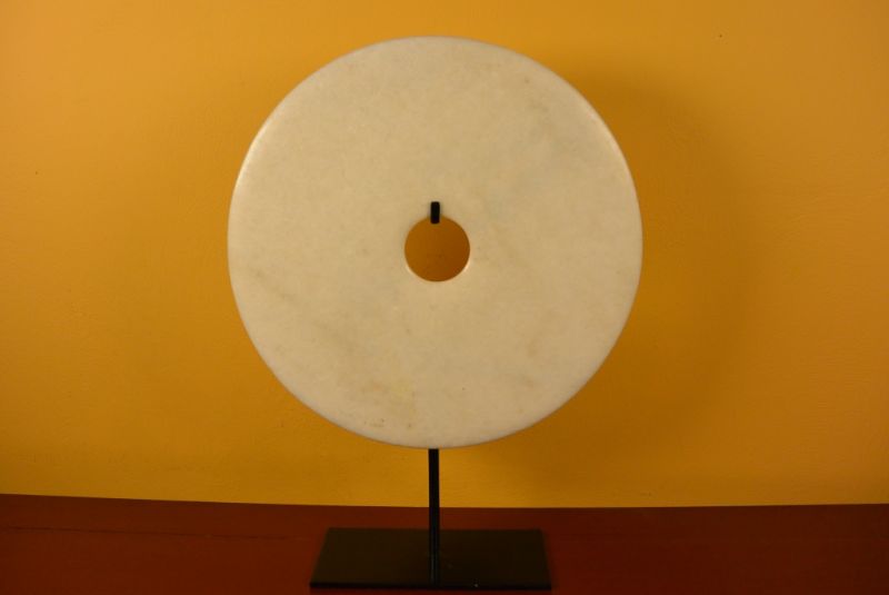 Grande disco Bi de Jade 30cm Blanco 2