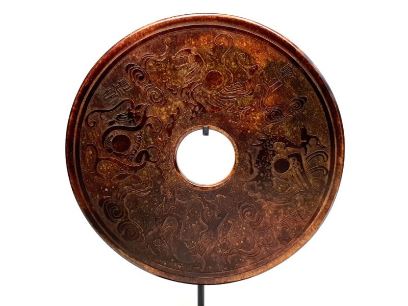 Grande disco Bi de Jade 30cm Mitologia china 1