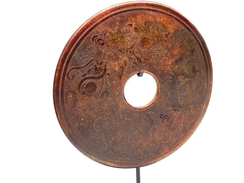 Grande disco Bi de Jade 30cm Mitologia china 3
