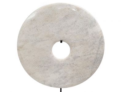 Grande disco Bi de Jade 40cm - Blanco