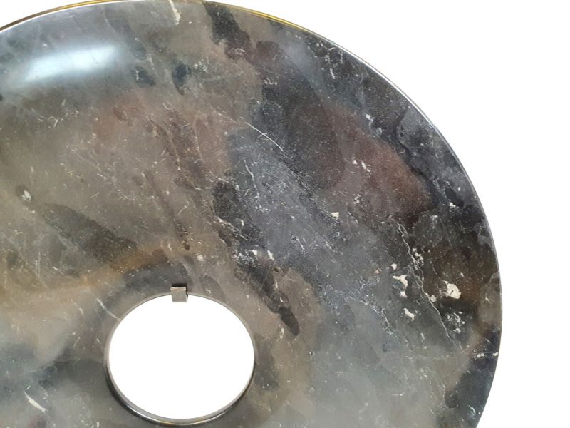Grande disco Bi de Jade 40cm - Negro 3