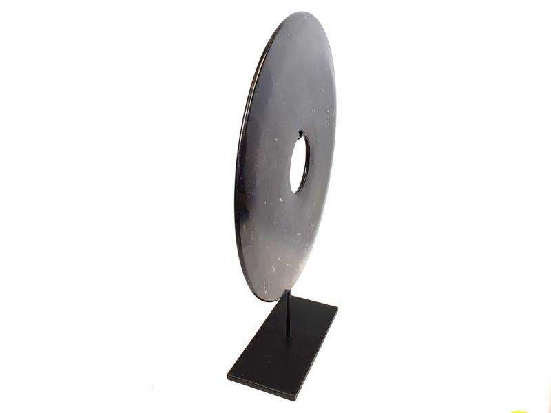 Grande disco Bi de Jade 40cm - Negro 4