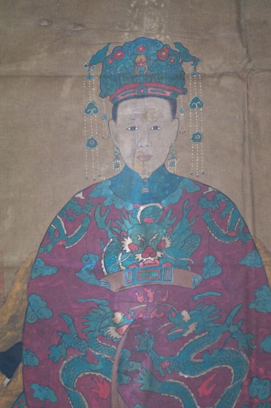 Grande peinture de dignitaire chinois (environ 70 ans) - Femme 3