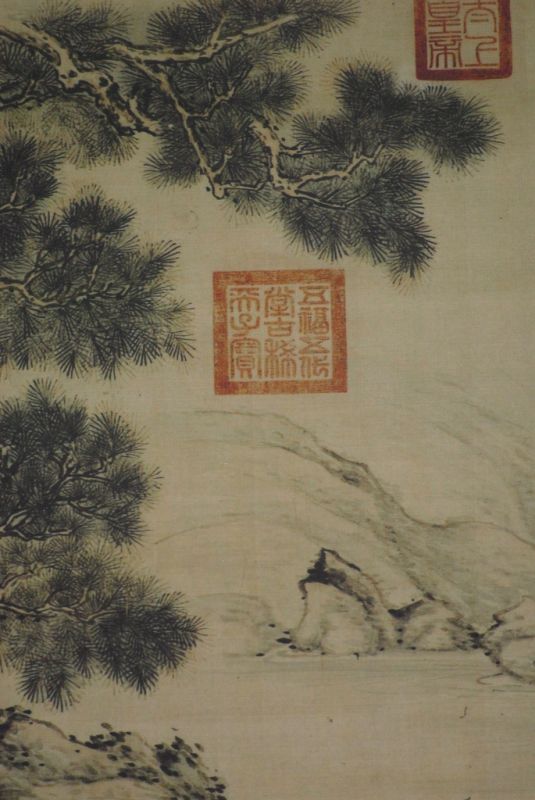 Proantic: Grande Peinture Chinoise Ou Japonaise En Rouleau Le Grand Pi