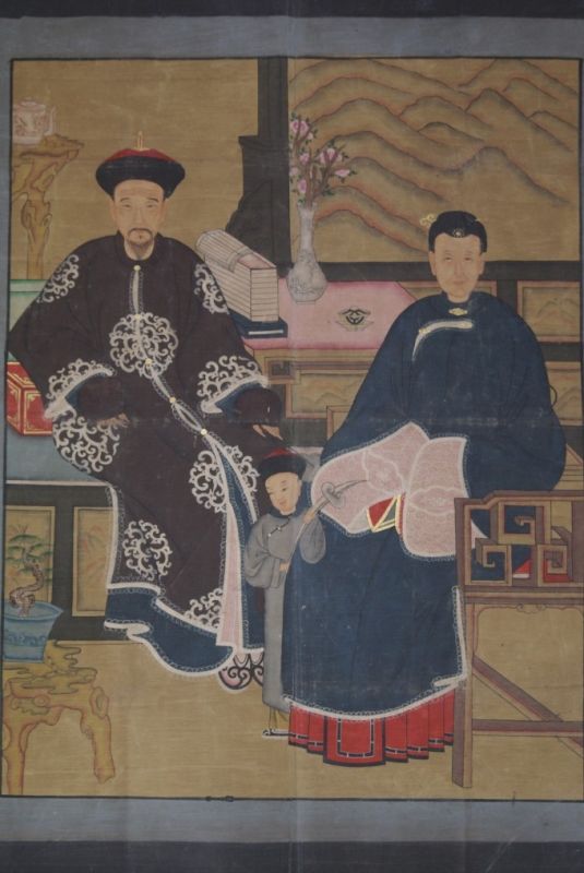 Grandes Antiguos retratos de ancestros chinos y dignitarios 1
