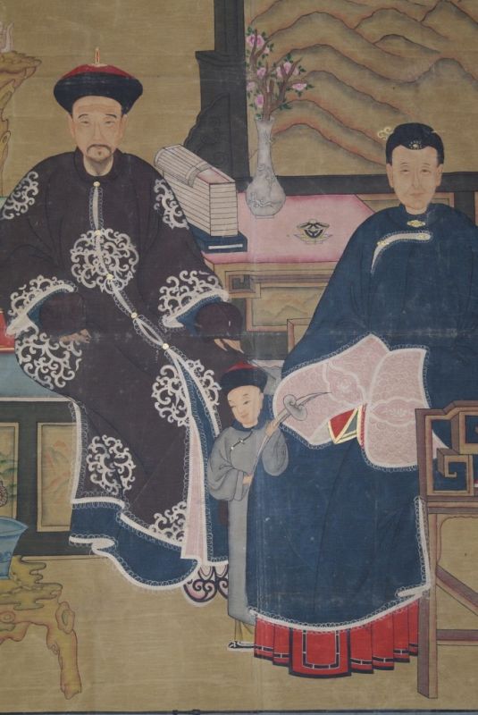 Grandes Antiguos retratos de ancestros chinos y dignitarios 2