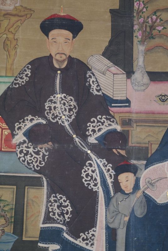 Grandes Antiguos retratos de ancestros chinos y dignitarios 3