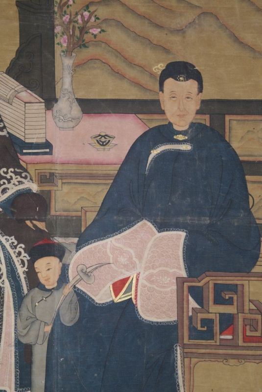 Grandes Antiguos retratos de ancestros chinos y dignitarios 4