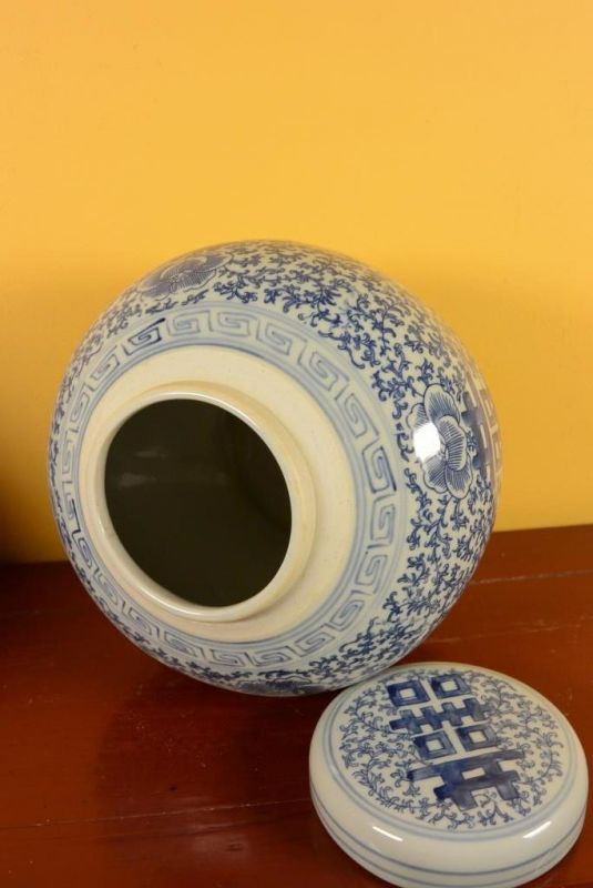 Groß Chinesische Porzellan Töpfe - Glück 3