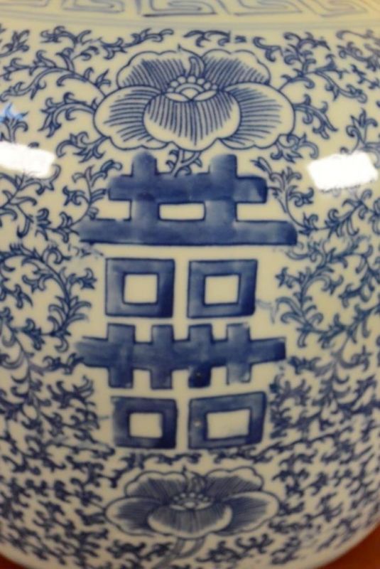 Groß Chinesische Porzellan Töpfe - Glück 4