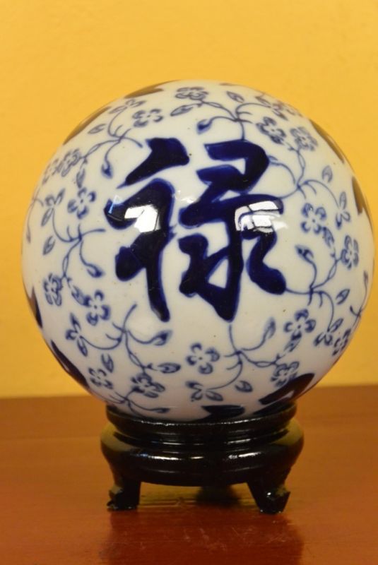 Groß Porzellan Chinesische Kugeln Glück 4