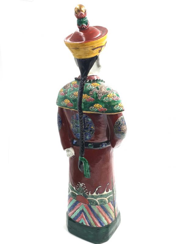 Groß Porzellan Statuen - Junge Qing Mandarin - Stehen 3