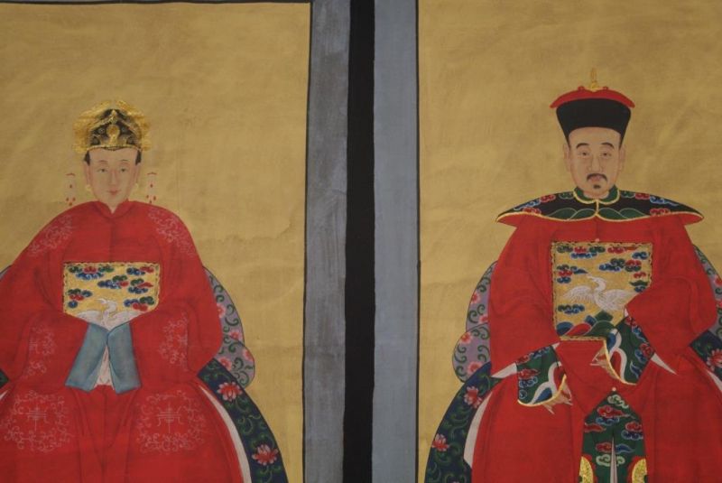 Große Ahnenpaare Kaiser Chinesische Malerei - XXKaiser Gelb 2