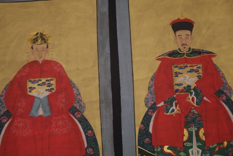 Große Ahnenpaare Kaiser Chinesische Malerei - XXKaiser Gelb 5