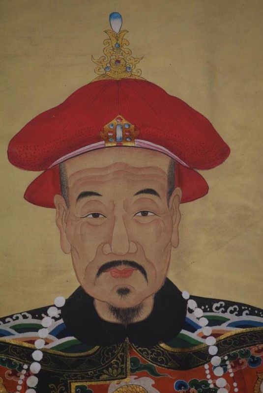 Grosse Ahnenpaare und Kaiser Chinas Gelb Orange 3