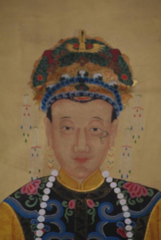 Grosse Ahnenpaare und Kaiser Chinas Gelb Orange 4