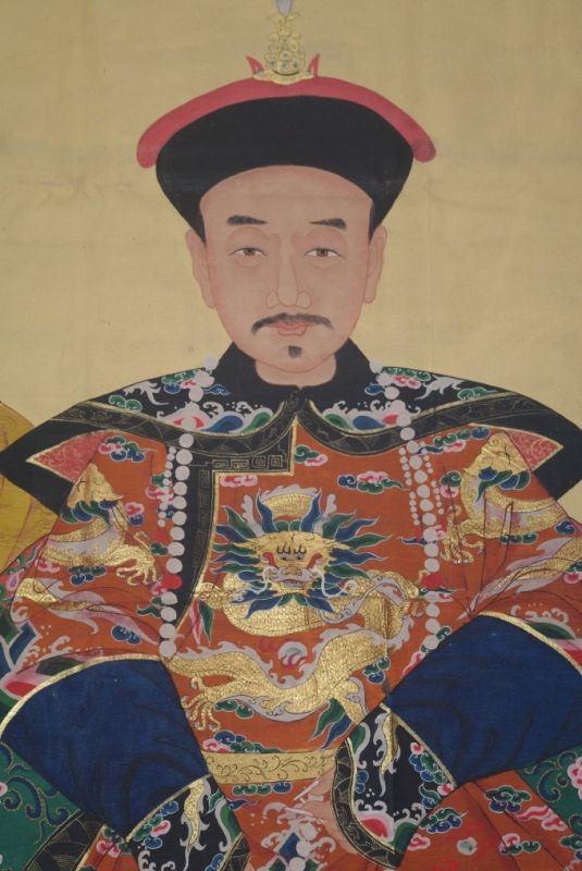 Große Ahnenpaare und Kaiser Chinas - Gelb Orange 3