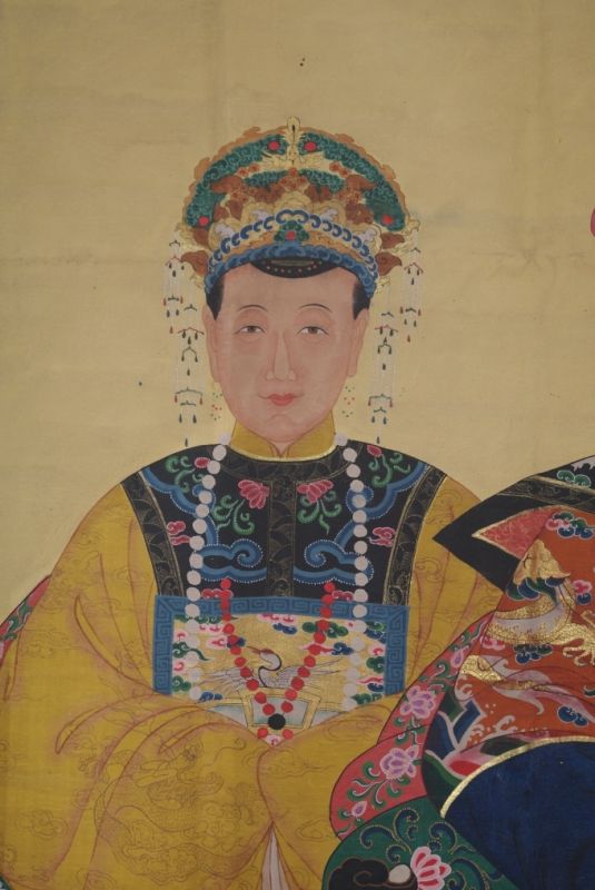 Große Ahnenpaare und Kaiser Chinas - Gelb Orange 4