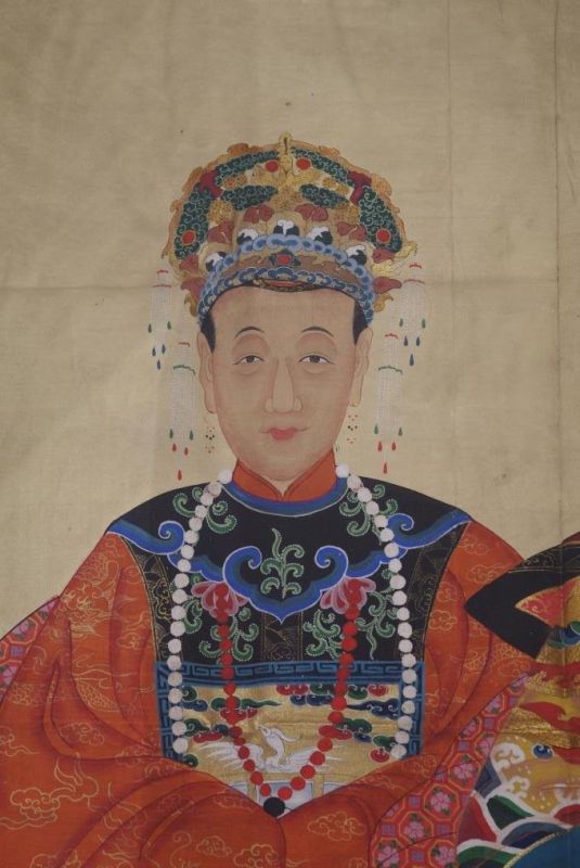 Grosse Ahnenpaare und Kaiser Chinas Orange Gelb 3