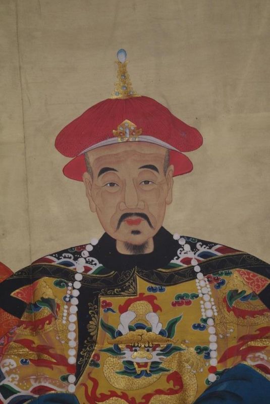 Grosse Ahnenpaare und Kaiser Chinas Orange Gelb 4
