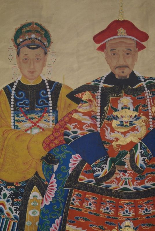 Grosse Ahnenpaare und Kaiser Chinas Orange/Gelb 3