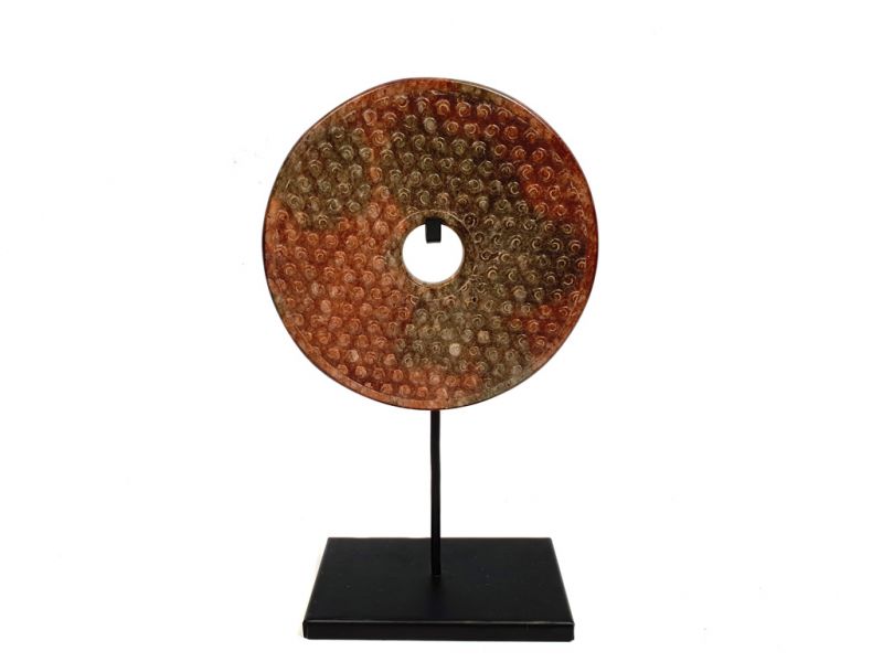 Große Bi-Scheibe aus Jade 15cm 2