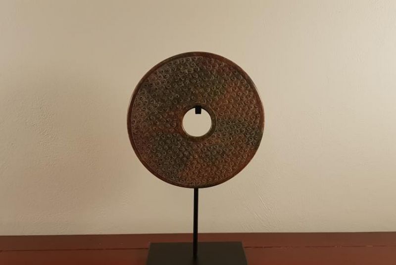 Große Bi-Scheibe aus Jade 20cm 2