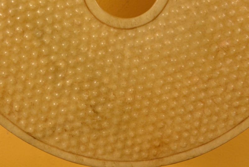 Große Bi-Scheibe aus Jade 30cm Außergewöhnlich 4