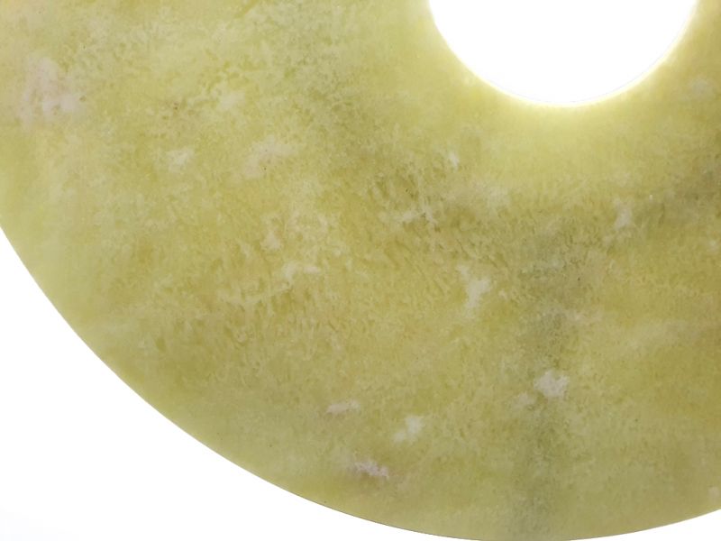 Große Bi-Scheibe aus Jade 25cm Außergewöhnliche Qualität3