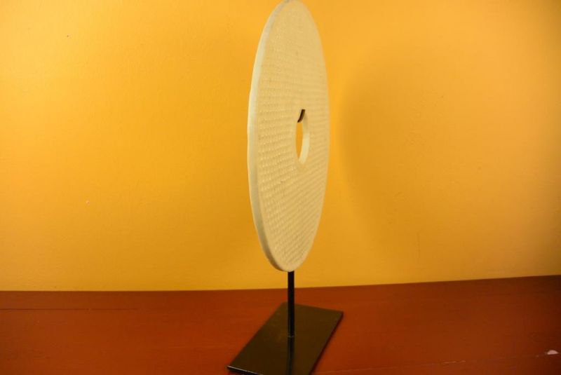 Große Bi-Scheibe aus Jade 30cm - Außergewöhnliche Qualität5