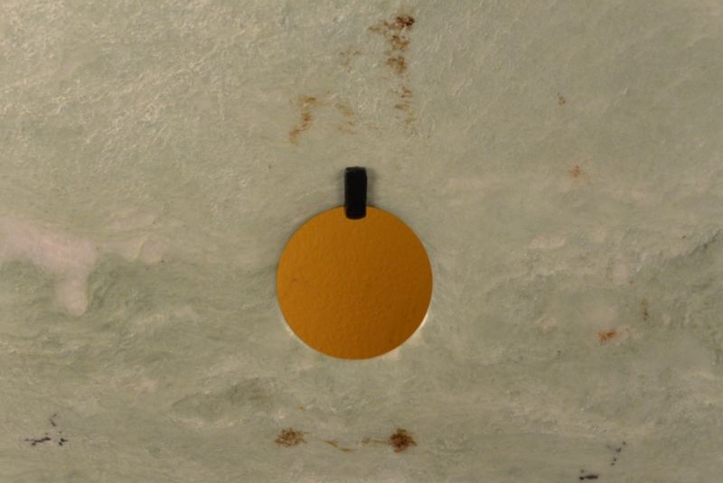 Große Bi-Scheibe aus Jade 30cm Hellgrün 3