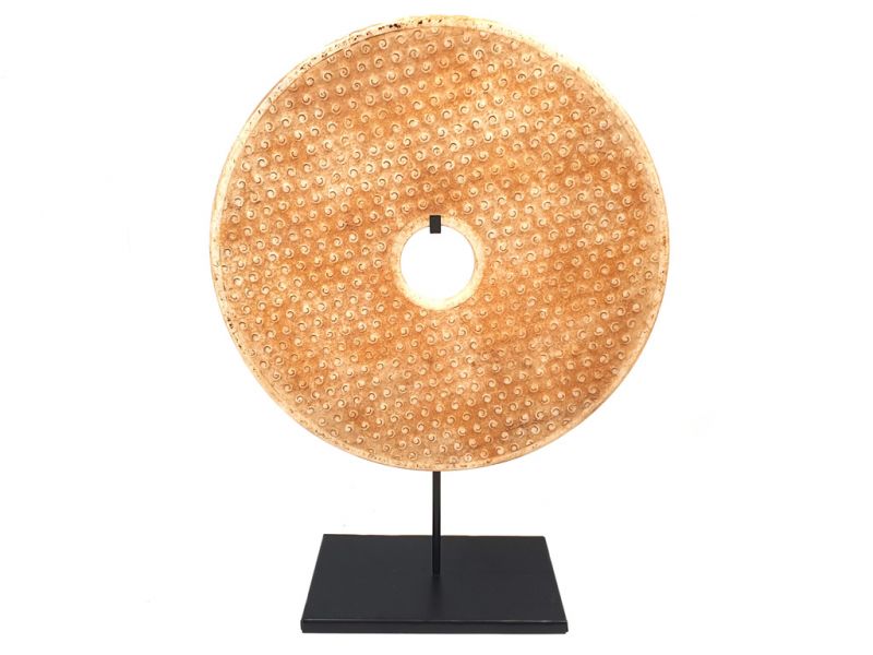 Große Bi-Scheibe aus Jade 30cm schöne jade 2