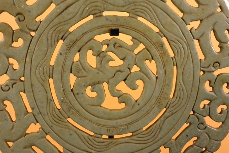 Grosse Bi Scheiben Jade-Grün China 3