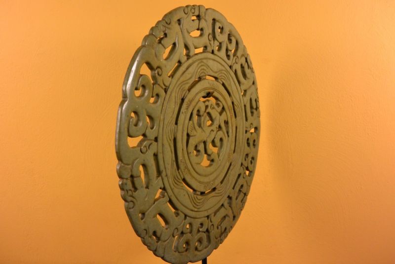 Grosse Bi Scheiben Jade-Grün China 5