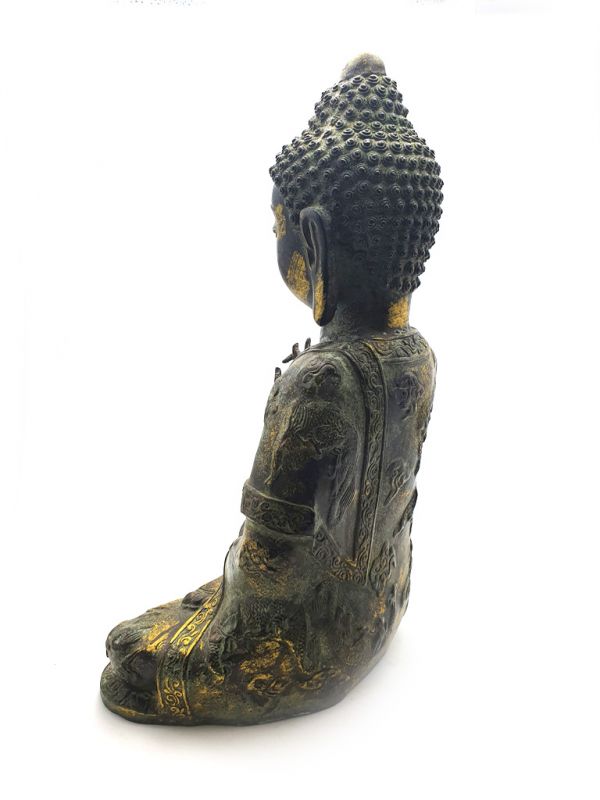 Große Bronze Statue Buddha Meditation 3 4