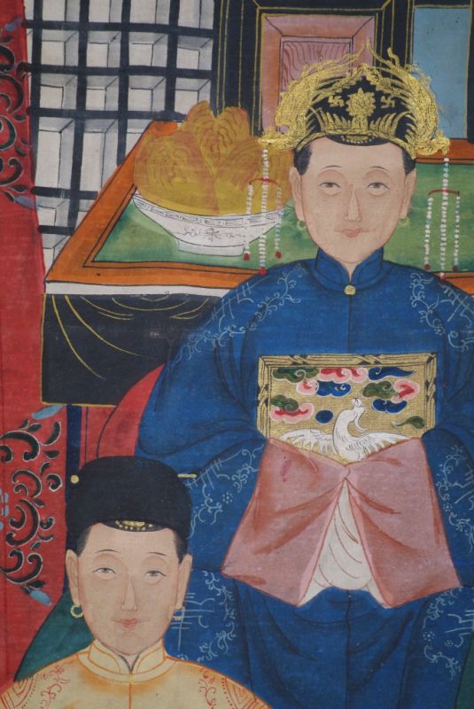 Grosse Chinesische Ahnenbilder 10 Personen 3