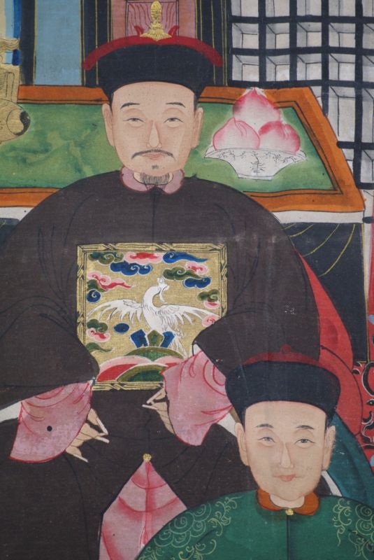 Grosse Chinesische Ahnenbilder 10 Personen 4