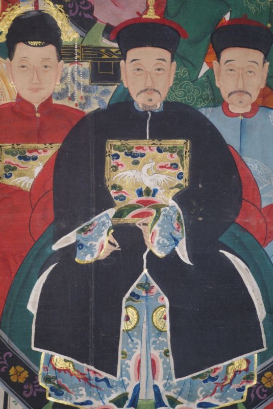 Grosse Chinesische Ahnenbilder 10 Personen 5