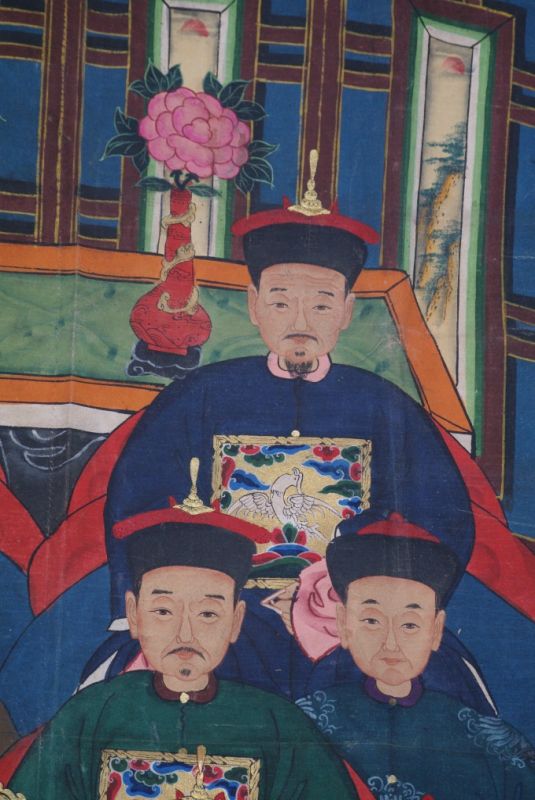 Grosse Chinesische Ahnenbilder 11 Personen 4