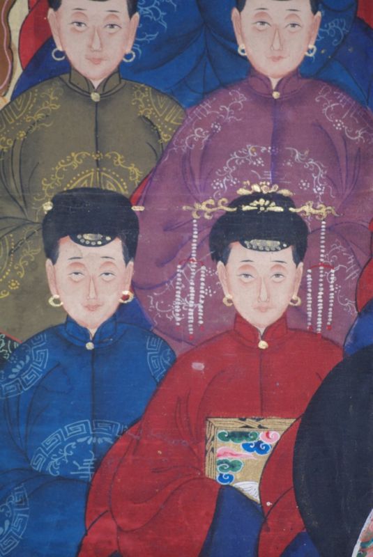 Grosse Chinesische Ahnenbilder 13 Personen 3