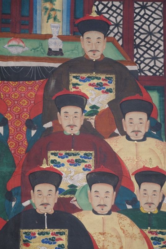 Grosse Chinesische Ahnenbilder 13 Personen 4