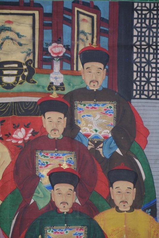 Grosse Chinesische Ahnenbilder 16 Personen 4