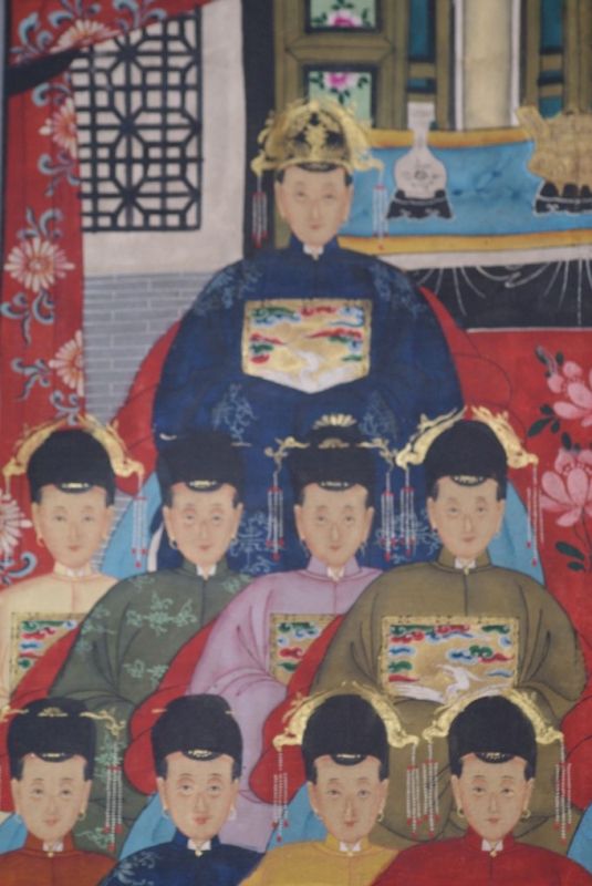 Grosse Chinesische Ahnenbilder 16 Personen 3