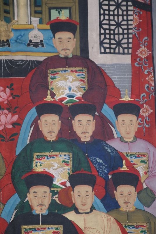 Grosse Chinesische Ahnenbilder 16 Personen 4