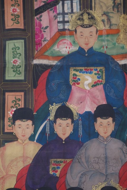Grosse Chinesische Ahnenbilder 16 Personen 3
